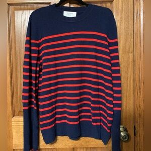 LA LIGNE NEW YORK NAVY/RED SWEATER